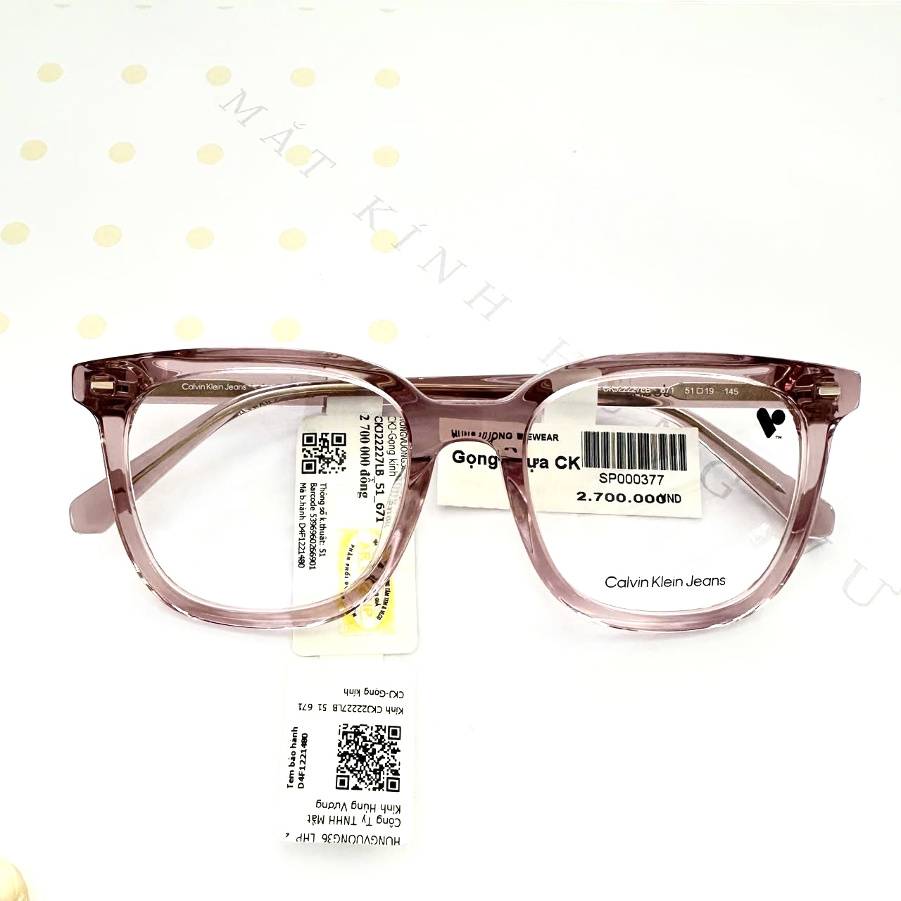 Gọng Calvin Klein Jeans CKJ22227LB 671